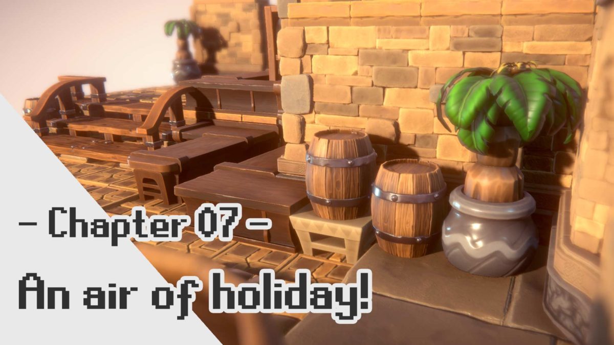 FFTA 2 3D Fanart: Barrels, crates and plants!